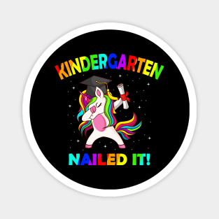 Kindergarten Completed Done Unicorn Gift Magnet